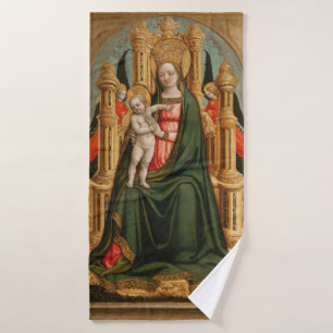 Serviette de bain d'art "La Vierge et l'Enfant"
