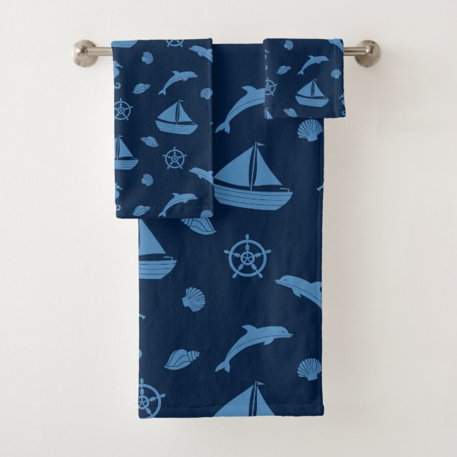 serviette de bain de la vie océanique (En situation)