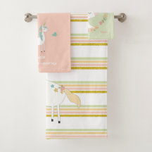 Serviette de bain de licorne de parties