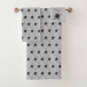 Serviette de bain d'hélicoptère ensemble Cool Serv