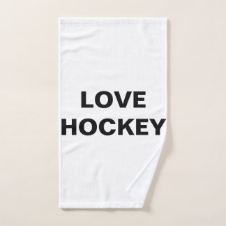 SERVIETTE DE BAIN D'HOCKEY D'AMOUR