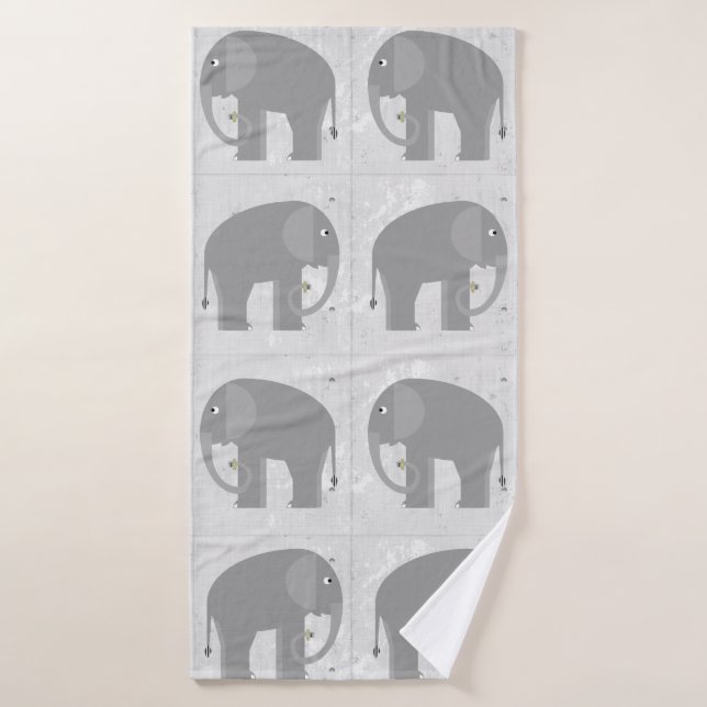 Serviette de bain éléphants (Serviette de bain)