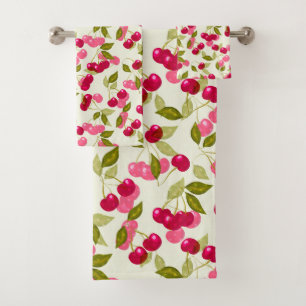 Serviette de bain en cerisier mûre