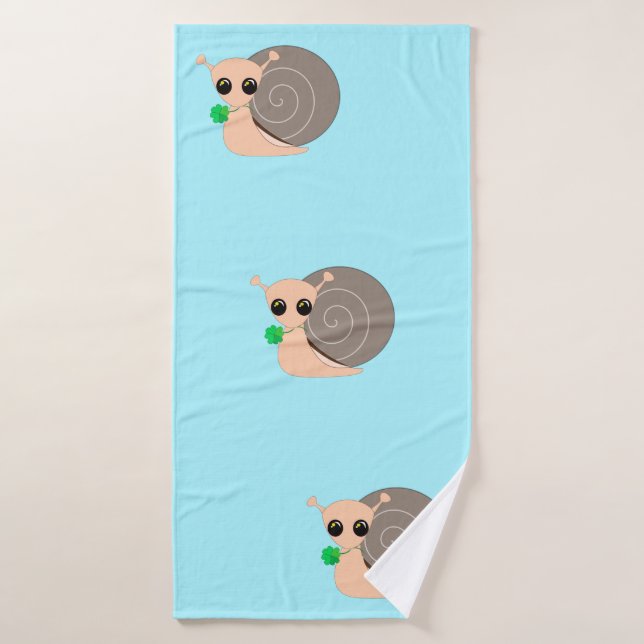 Serviette de bain escargot Vos couleurs (Serviette de bain)