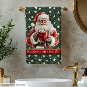Serviette de bain Festive Santa Claus Set pour cad