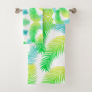 Serviette de bain Feuille Tropical Palm - Vert mod