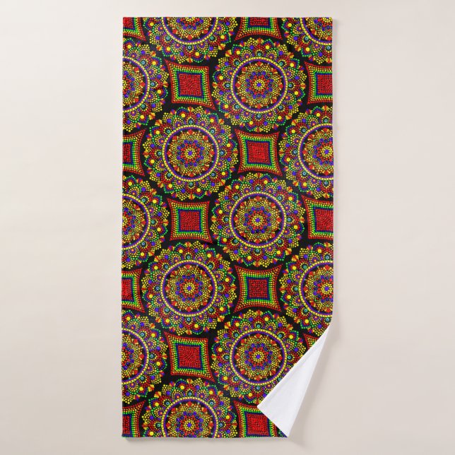 Serviette de bain Huichol (Serviette de bain)