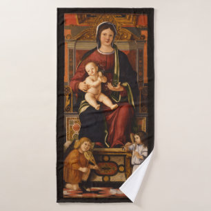Serviette de bain "La Vierge et l'Enfant"