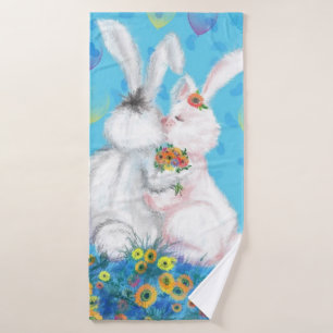 Serviette de bain lapin - Serrure