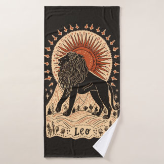 Serviette de bain Leo Celestial Zodiac Art
