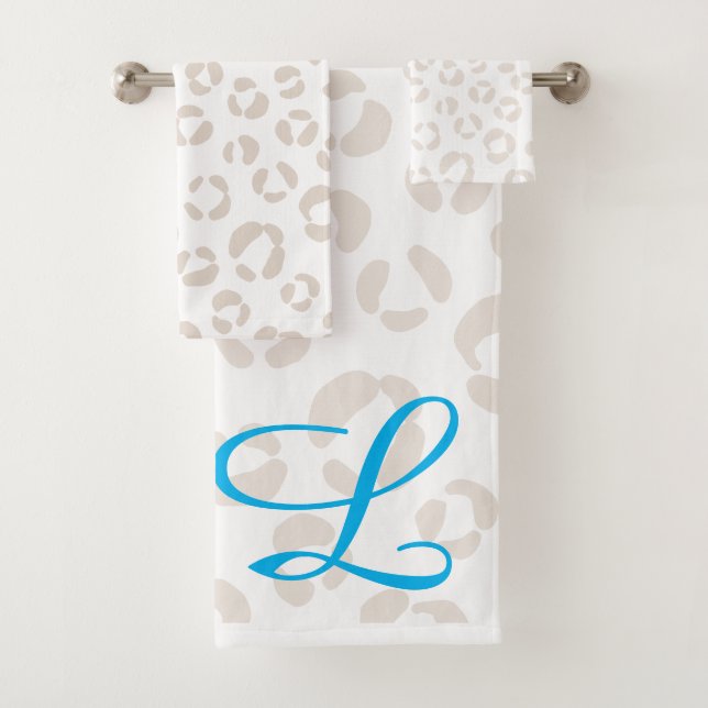 Serviette de bain Leopard tendance (En situation)