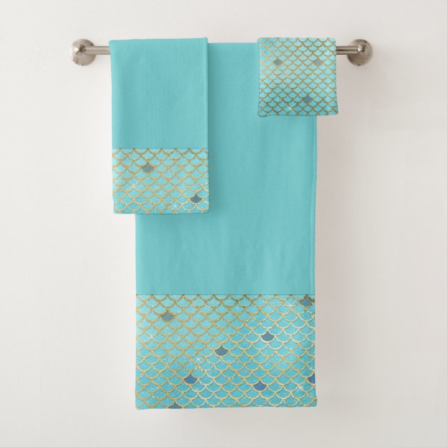 Serviette de bain Mermaid Scales (En situation)