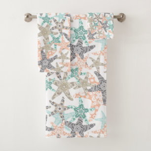 Serviette de bain Motif sans Seamless Starfish