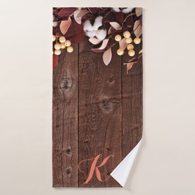 Serviette de bain personnalisée Branche de coton s (Serviette de bain)