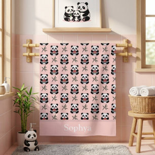 Serviette de bain personnalisée pour enfants Pingo