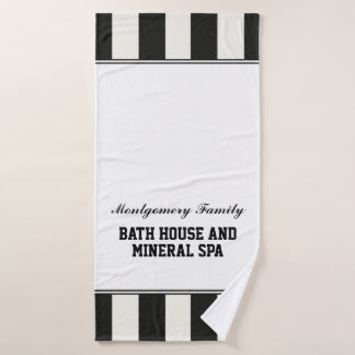Serviette de bain personnalisée pour la famille -