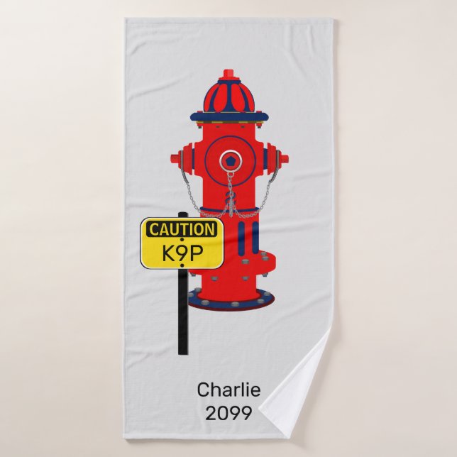 Serviette de bain pour chiot K9P (Serviette de bain)