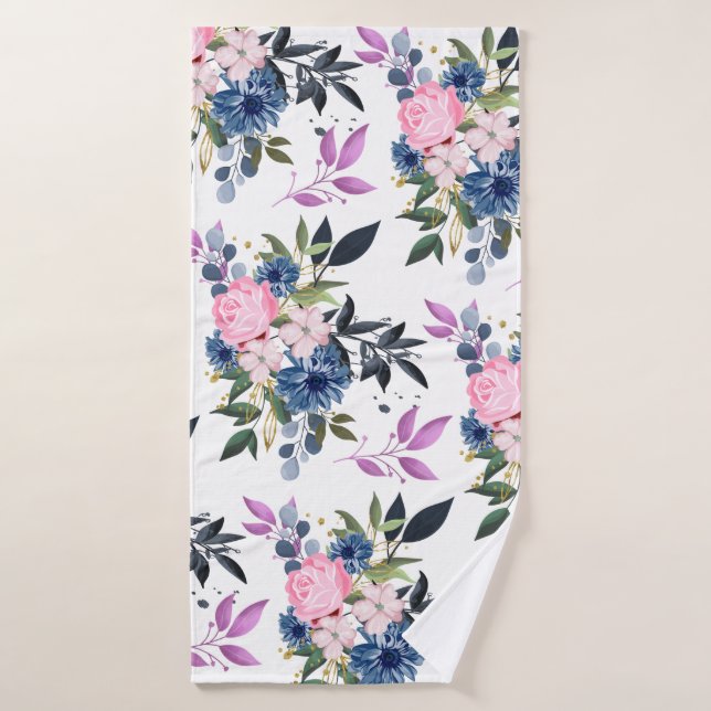 Serviette de bain rose de forêt (Serviette de bain)
