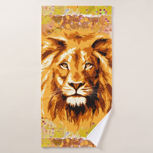 Serviette de bain Safari Lion | Serviette de Lion  (Serviette de bain)