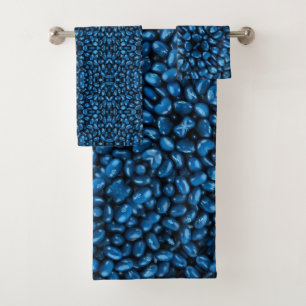 Serviette de bain Set Bleu Jelly Beans