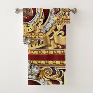 Serviette de bain Sicilienne Méduse Trinacrie Cade