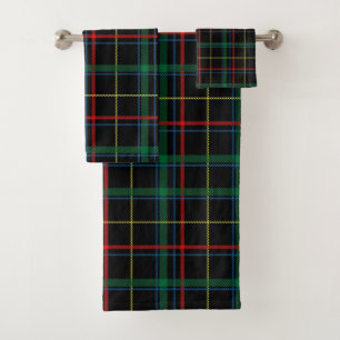 serviette de bain tartan plaid