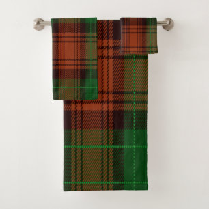 Serviette De Bain Tartan Vert
