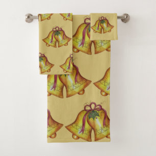 Serviette de bain Vintage Christmas Bells