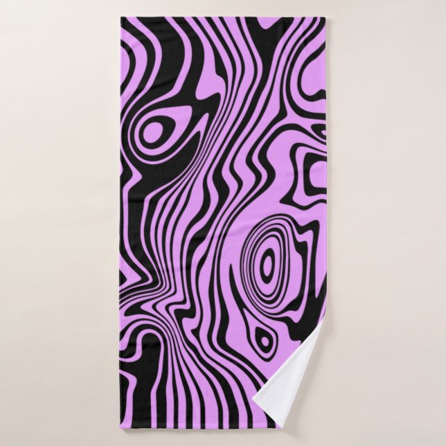 Serviette de bain violet Abstraite - Choisir la co (Serviette de bain)