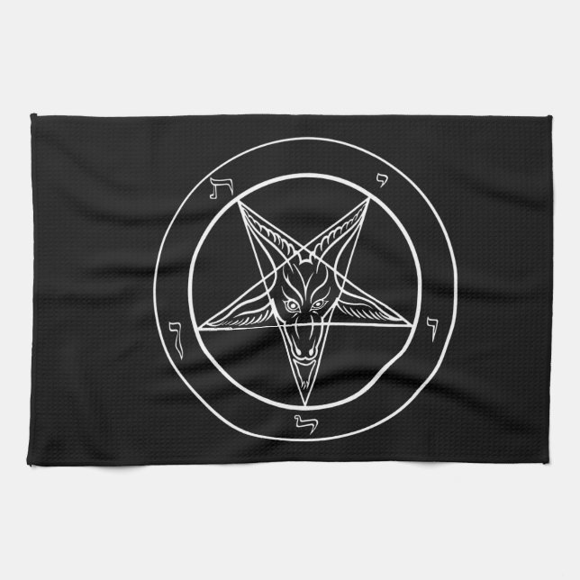 Serviette de Baphomet pour le gymnase, le golf ou (Horizontal)