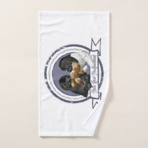 Serviette de bave de logo d'ours de Notta