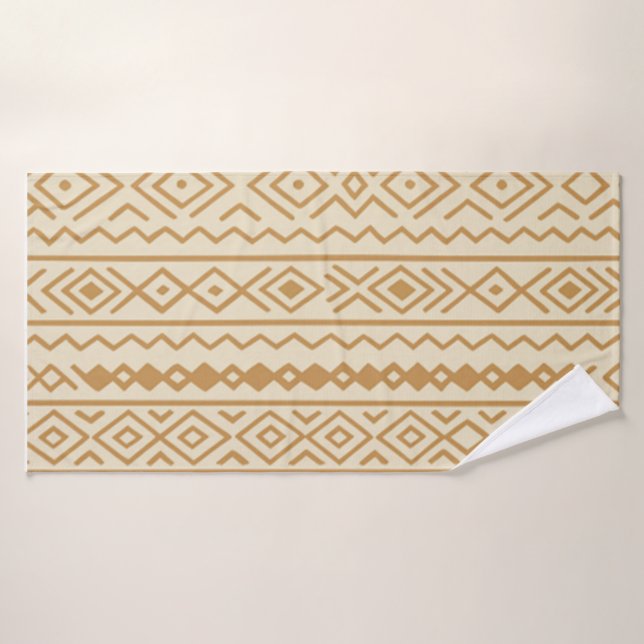 Serviette de Bohême moderne beige (Serviette de bain)