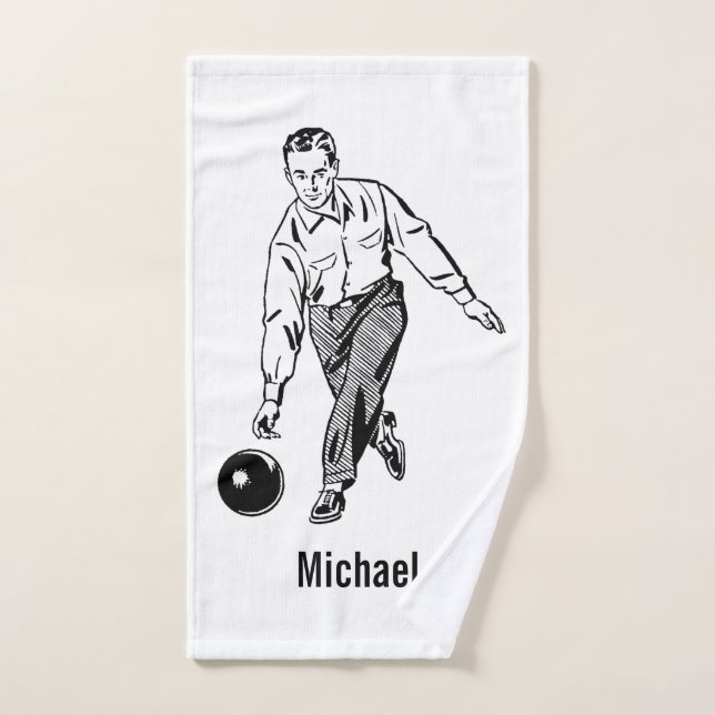 Serviette de Bowling Personnaliser (Serviette à main)
