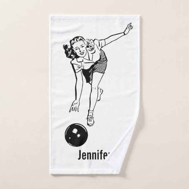 Serviette de Bowling Personnaliser (Serviette à main)