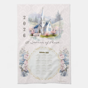 Serviette de calendrier 2026 Église Une saison de 