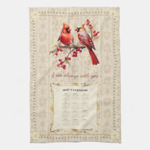 Serviette de calendrier 2027 Cardinaux