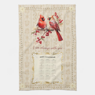 Serviette de calendrier 2027 Cardinaux