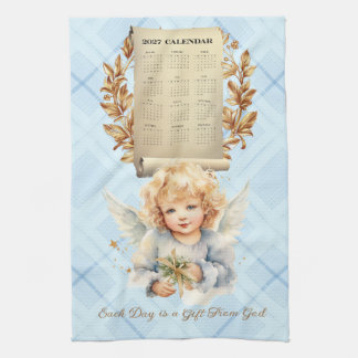 Serviette de calendrier 2027 Chaque jour est un ca