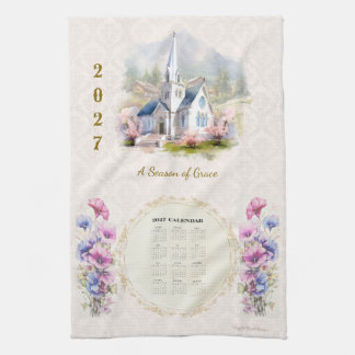 Serviette de calendrier 2027 Église Une saison de
