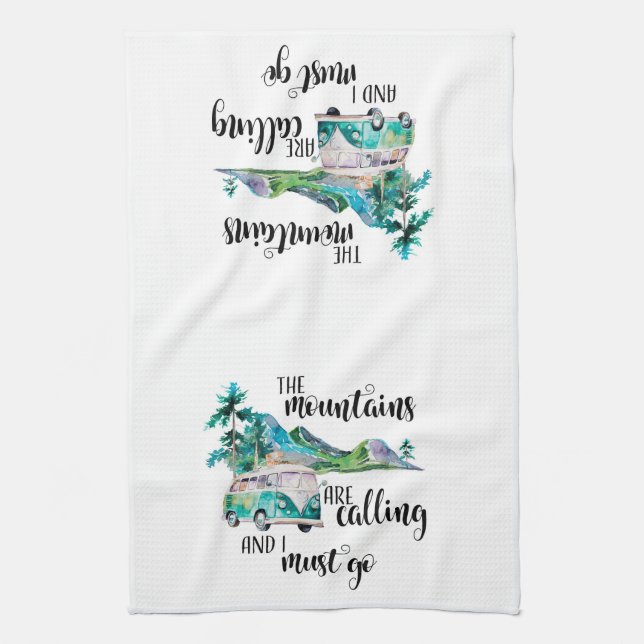 Serviette de campeur ou de cuisine de Motorhome (Vertical)