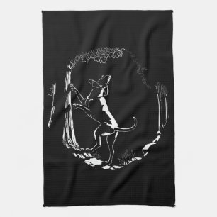 Serviette de chien Chasse Chien Art Serviette de t