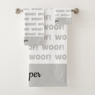 Serviette de chien personnalisée, Serviette de bai