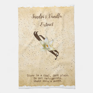 Serviette de cuisine à extrait de vanille personna