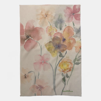 Serviette de cuisine à fleurs