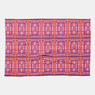 serviette de cuisine à motif carreaux et girl powe