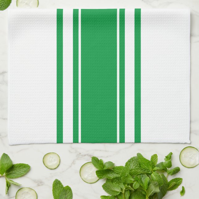 Serviette de cuisine à rayures (Plié)