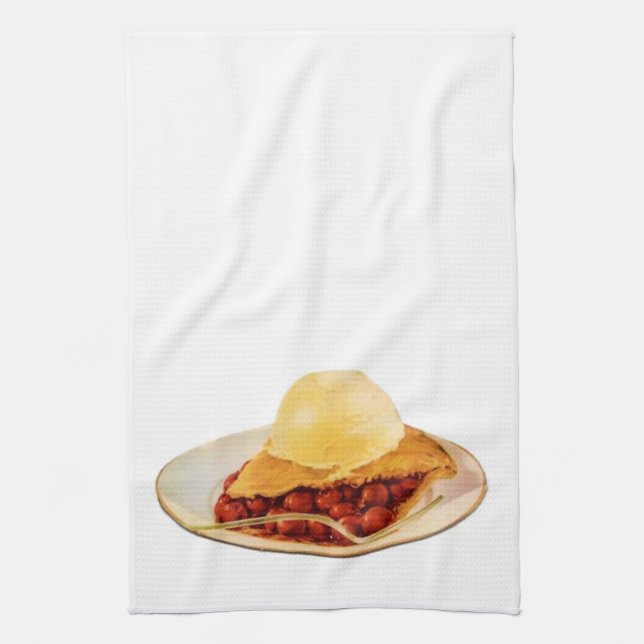 Serviette de cuisine à tarte cerise (Vertical)