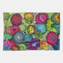 Serviette de cuisine abstraite colorée