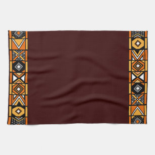 Serviette de cuisine africaine Brown d'art