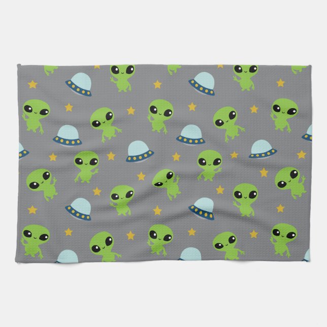 Serviette de cuisine Alien (Horizontal)